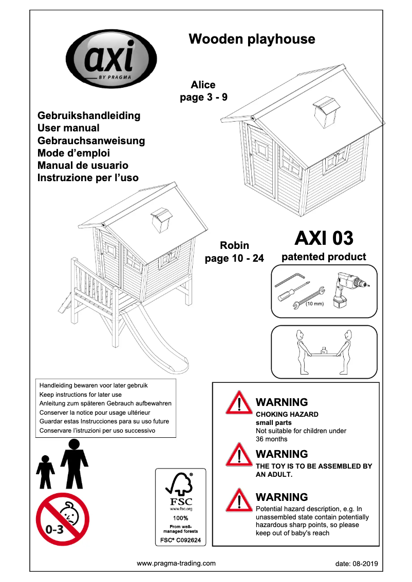 Página 1 del manual Manual de usuario AXI Robin