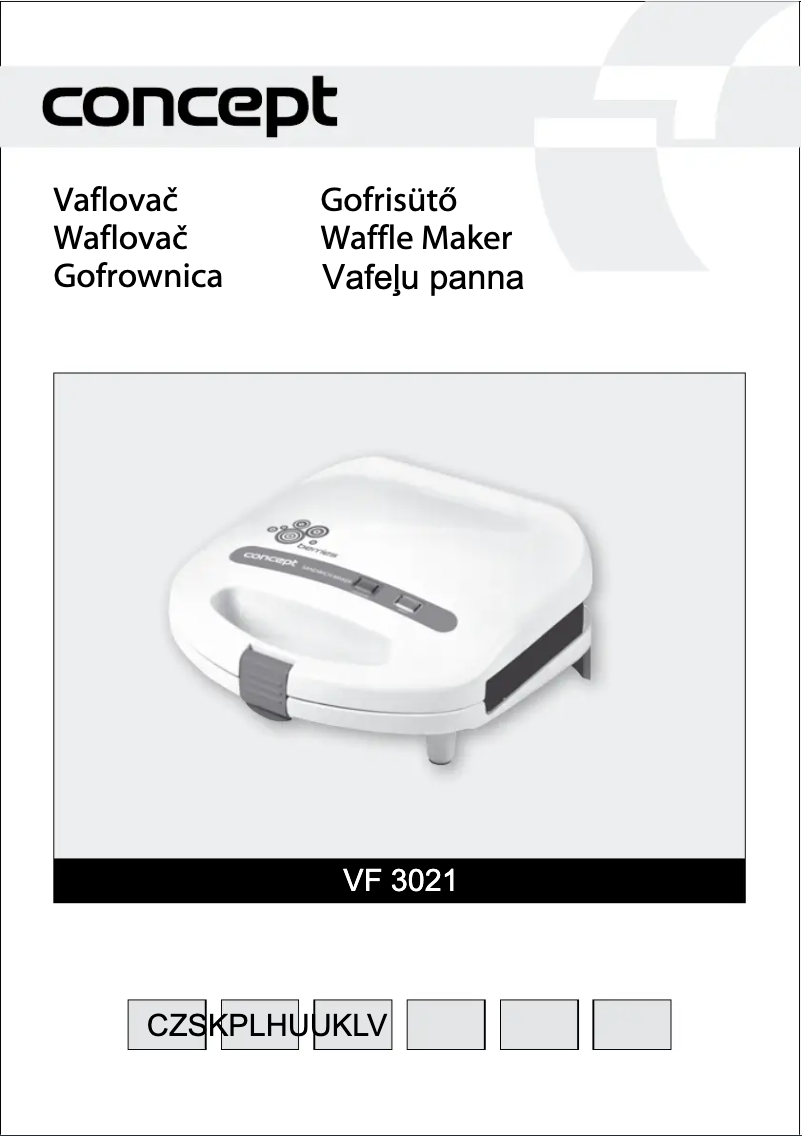 Page n°1 - Manuel utilisateur Concept VF-3021