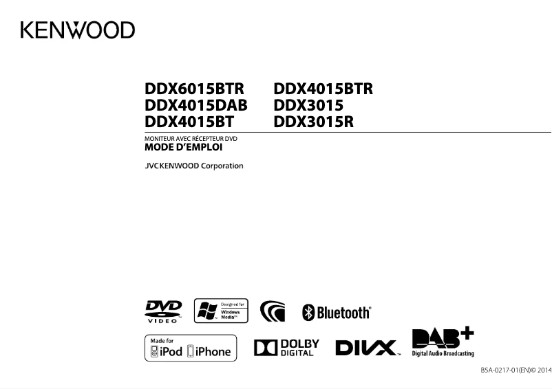 Page n°1 - Manuel utilisateur Kenwood DDX6015BTR