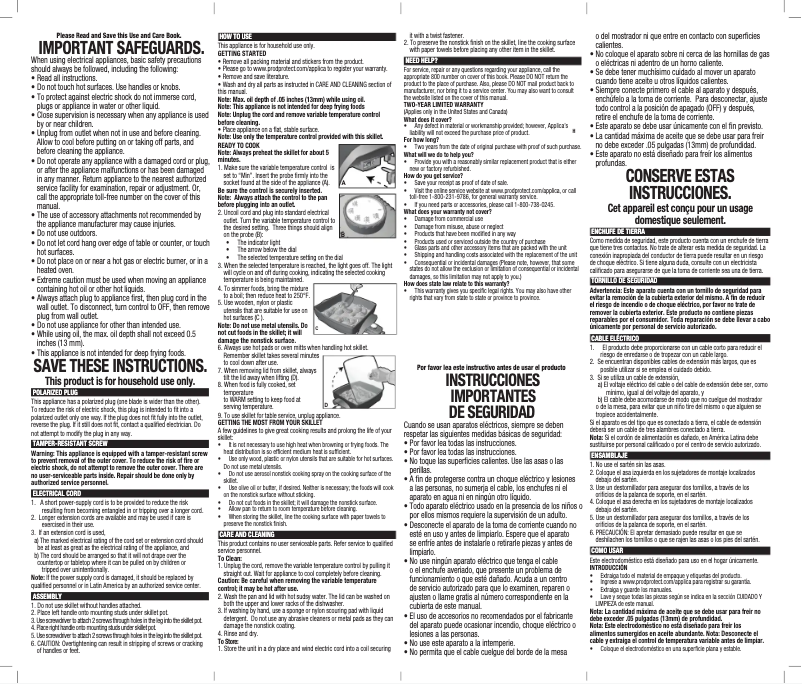 Page n°1 - Manuel utilisateur Black & Decker SK1212B