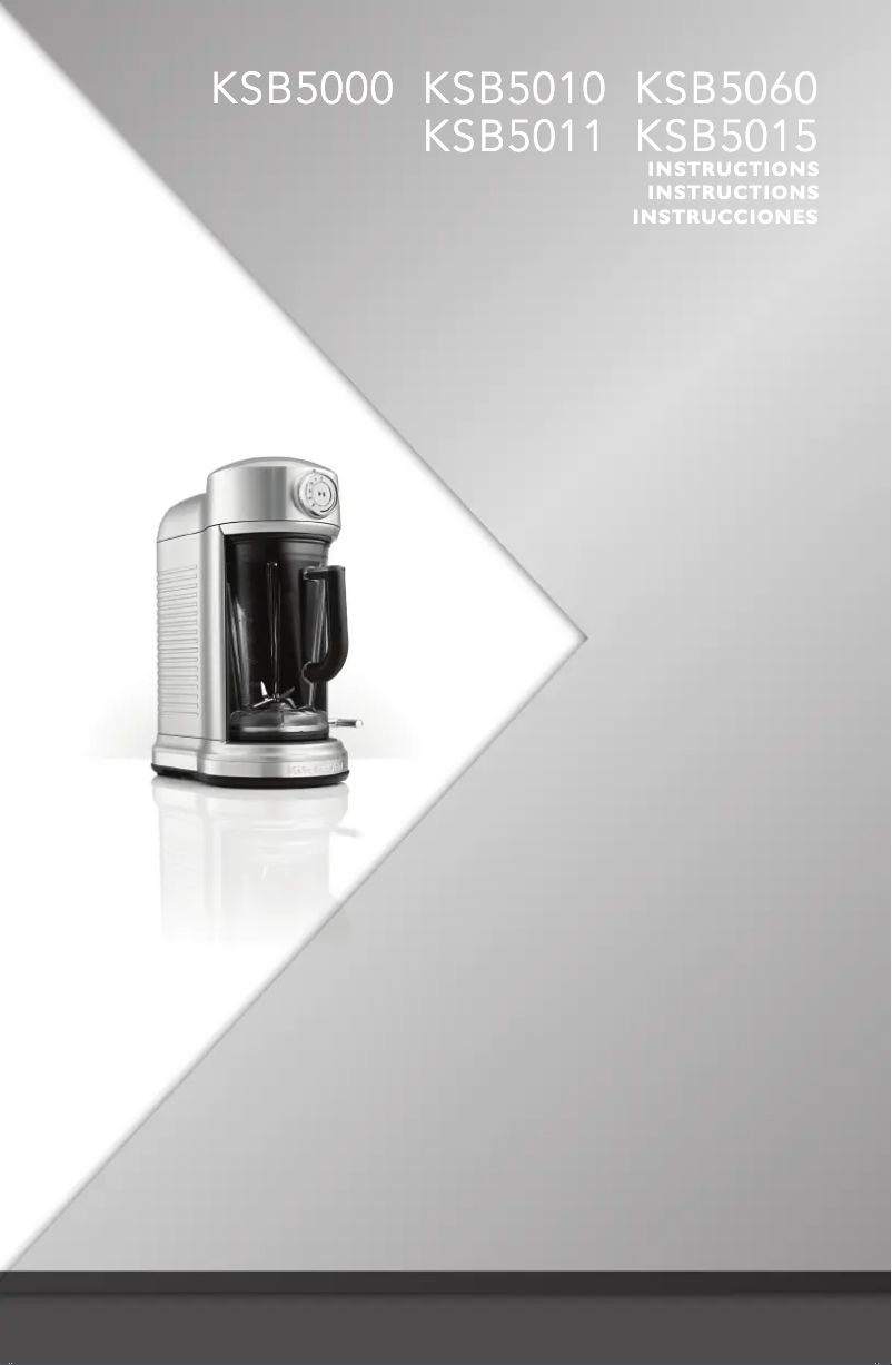 Página 1 del manual Manual de usuario KitchenAid KSB5010CA