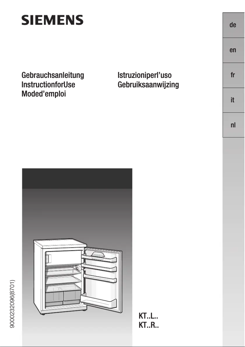 Image de la première page du manuel de l'appareil KT16RP22GB