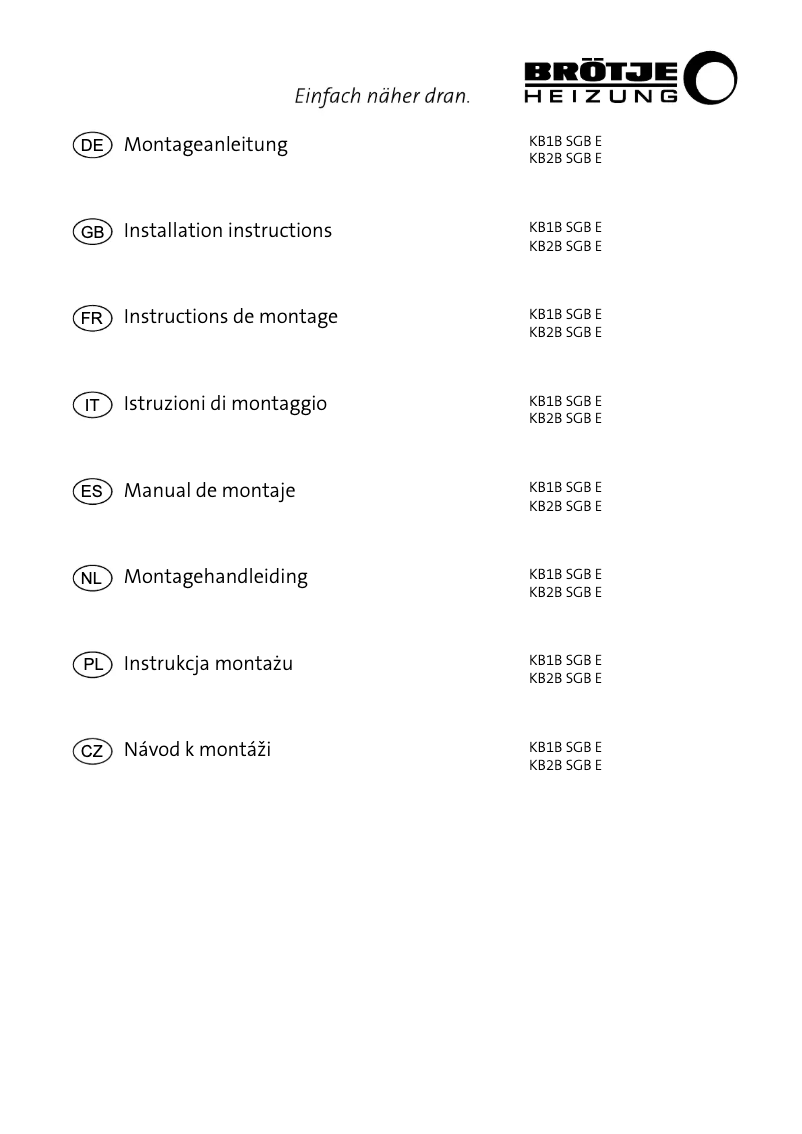 Page 1 de la notice Manuel utilisateur Baxi SGB 400 i