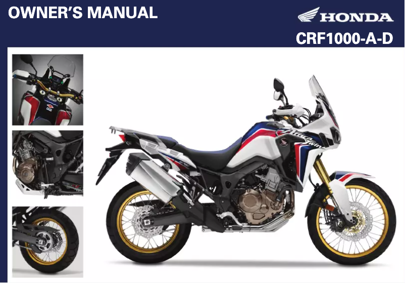 Page 1 de la notice Manuel utilisateur Honda Africa Twin CRF1000L (2017)