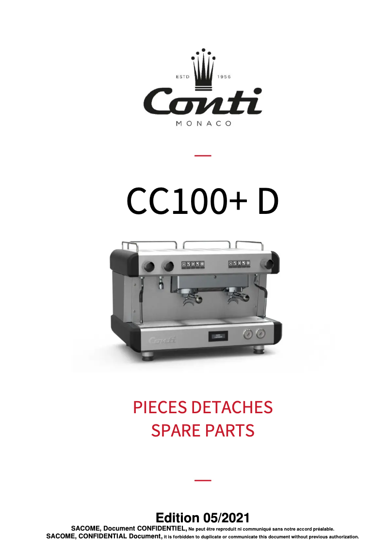 Page 1 de la notice Manuel utilisateur Conti CC100