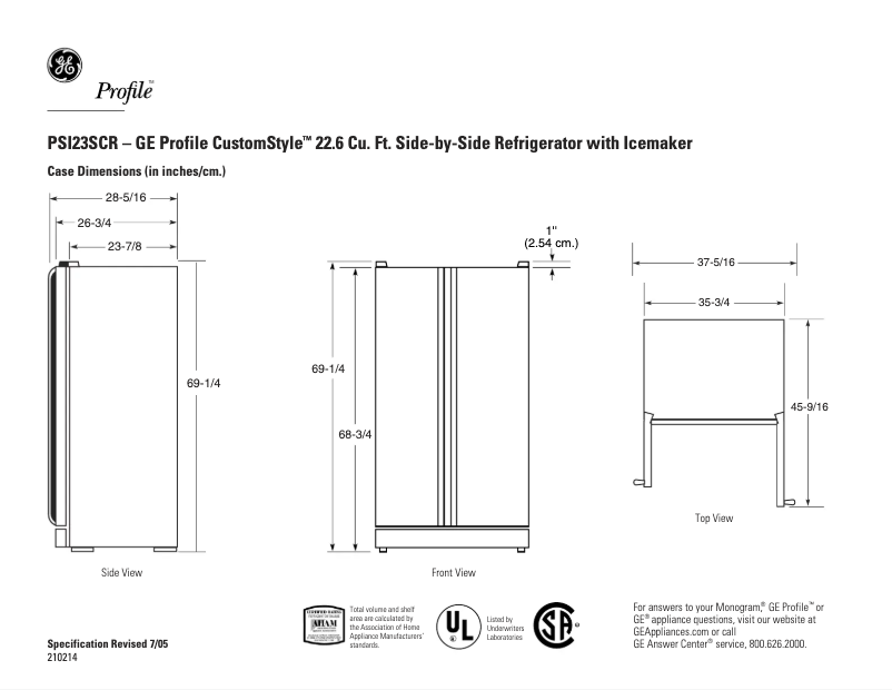 Imagen de la primera página del manual del dispositivo PSI23SCRSV