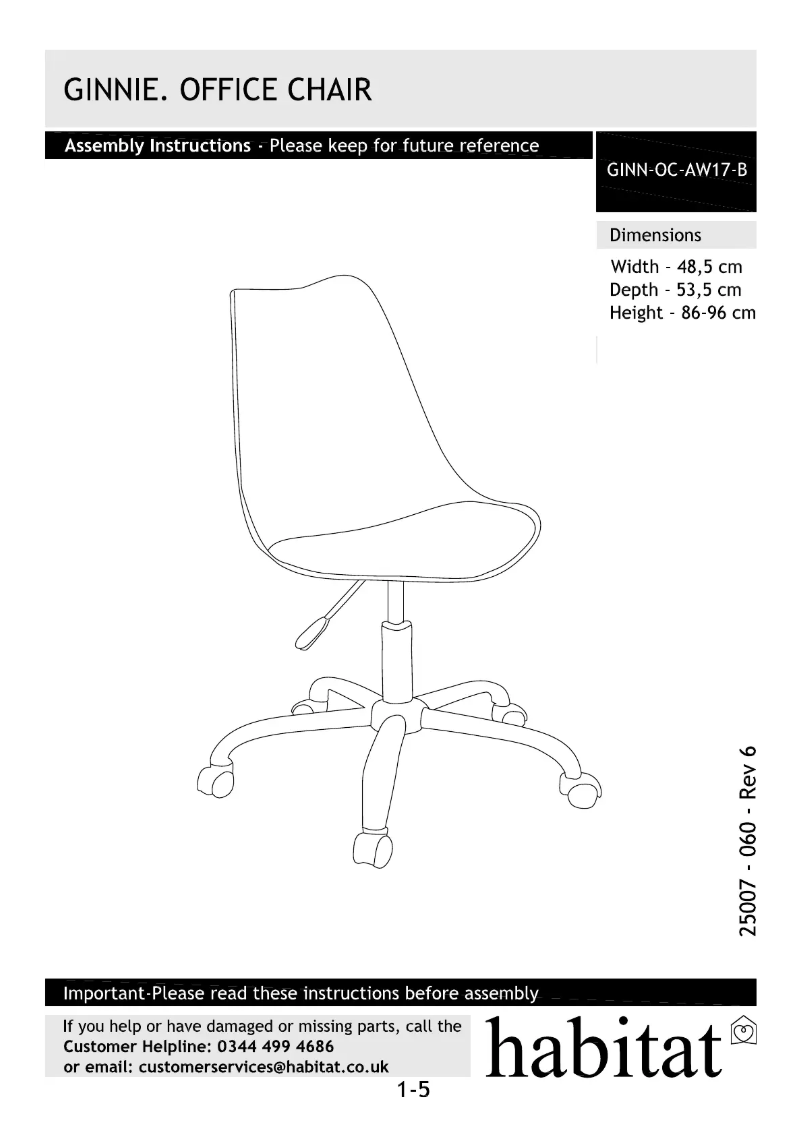 Image de la première page du manuel de l'appareil Ginnie