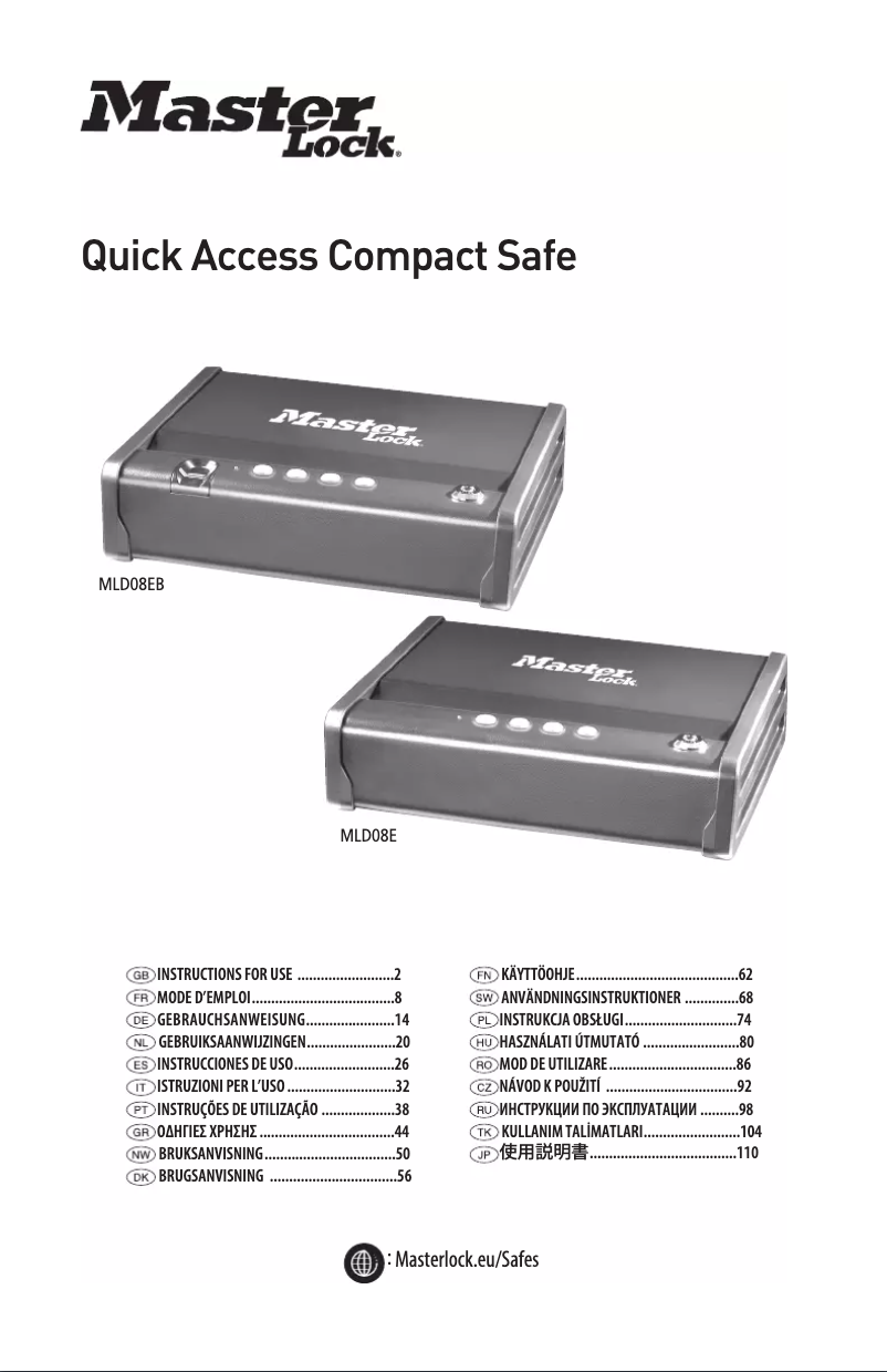 Imagen de la primera página del manual del dispositivo MLD08EB
