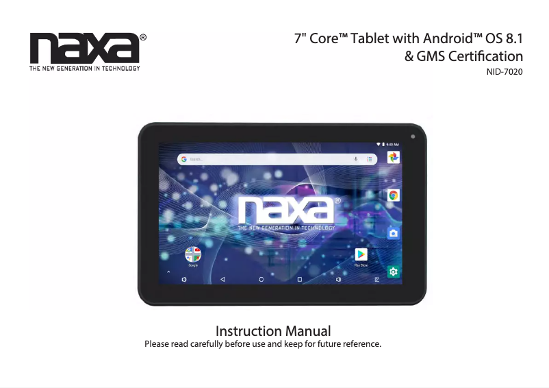 Image de la première page du manuel de l'appareil NID-7020