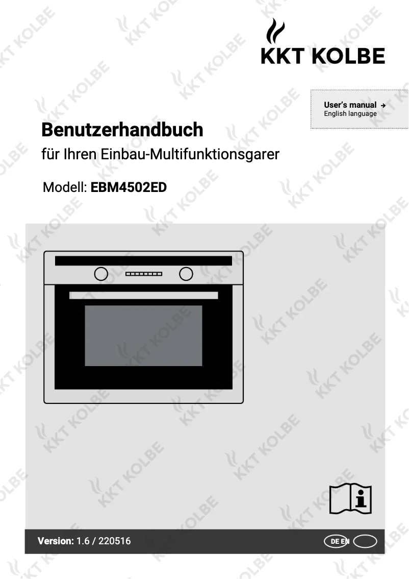 Page 1 de la notice Manuel utilisateur KKT Kolbe EBM4502ED