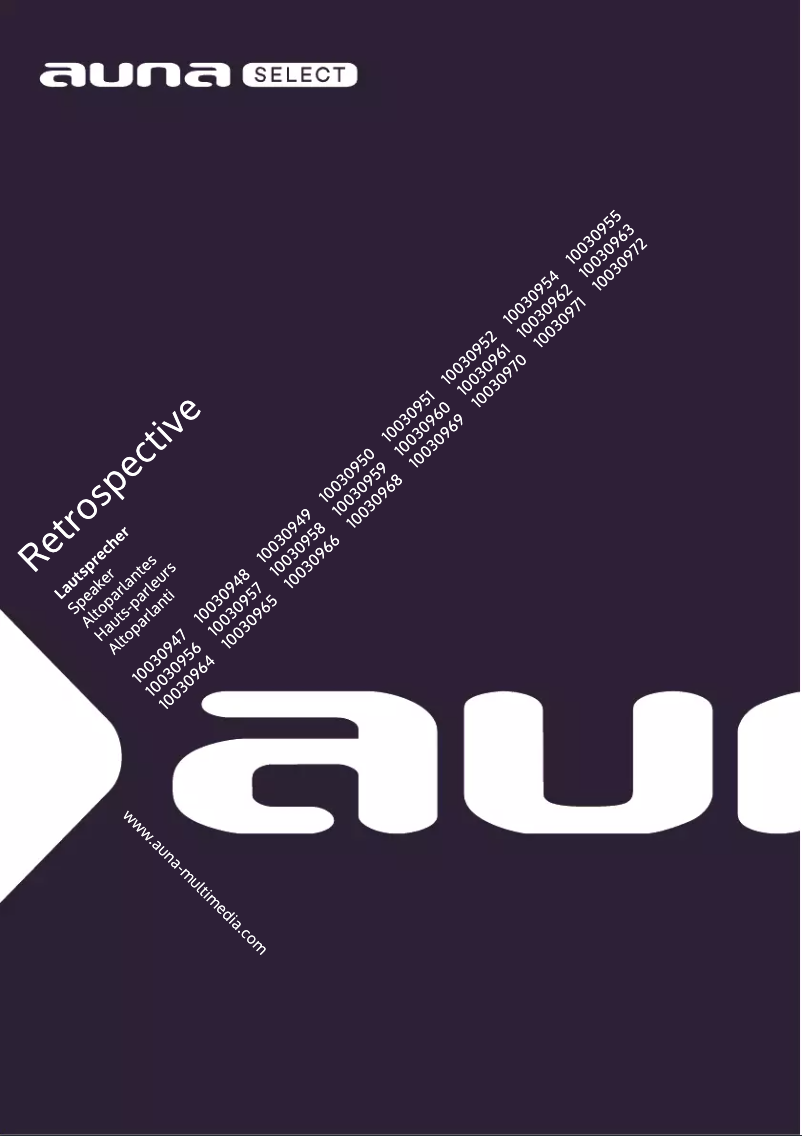 Page n°1 - Manuel utilisateur Numan Retrospective 1978 MKII