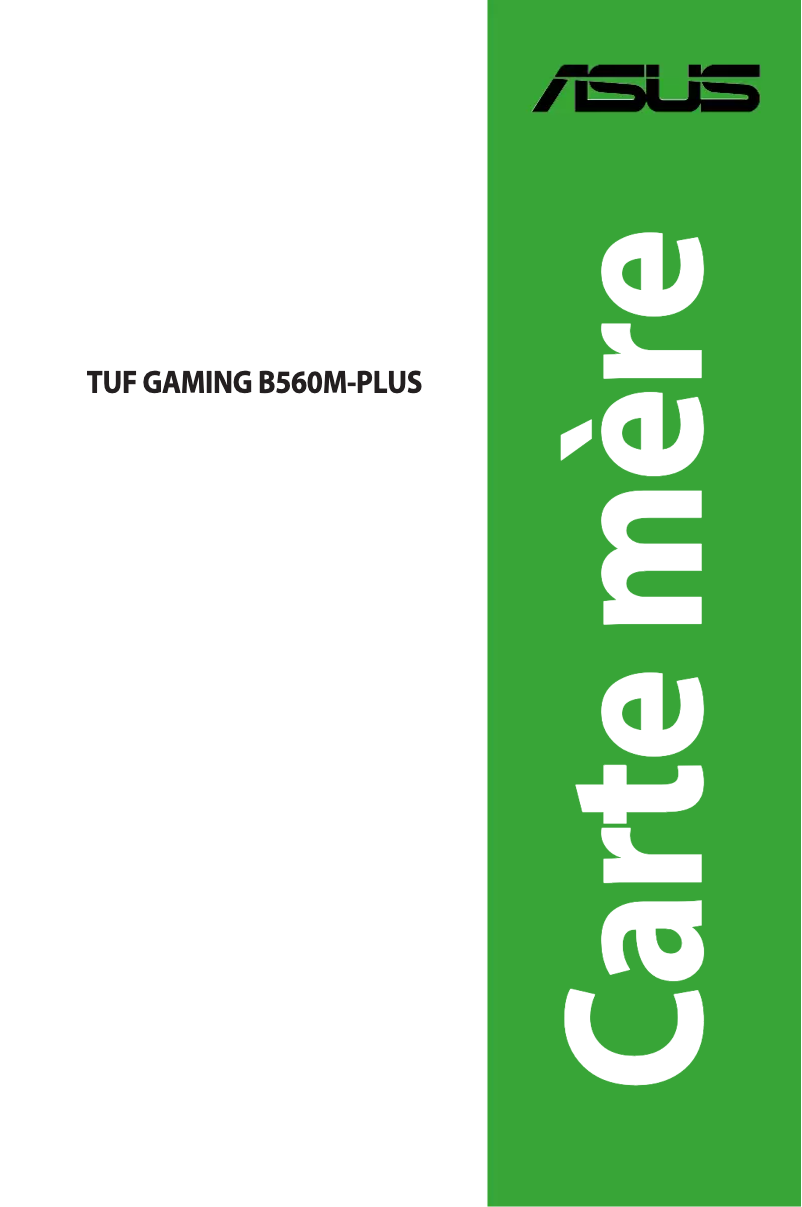 Page n°1 - Manuel utilisateur Asus TUF Gaming B560M-PLUS