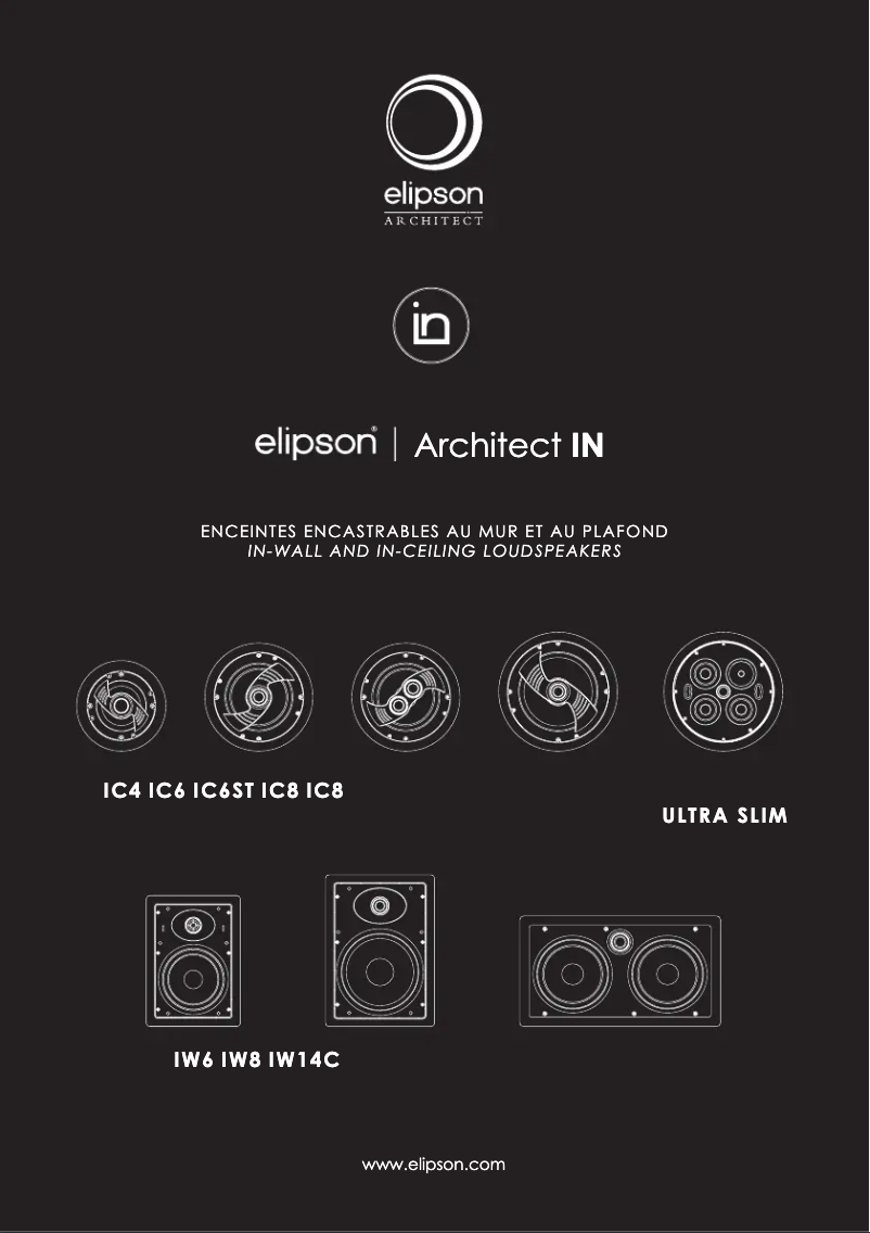 Page 1 de la notice Manuel utilisateur Elipson IC6