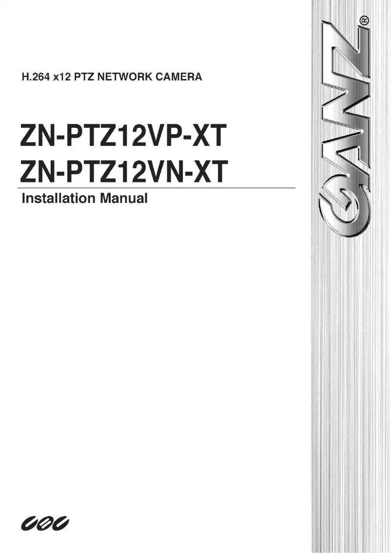 Image de la première page du manuel de l'appareil PixelPro ZN-PTZ12VN-XT