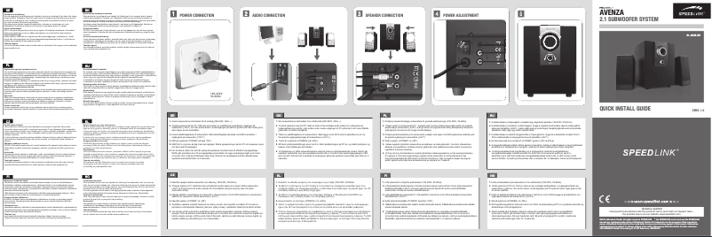 Page 1 de la notice Manuel utilisateur Speed-Link Avenza SL-8206-BK