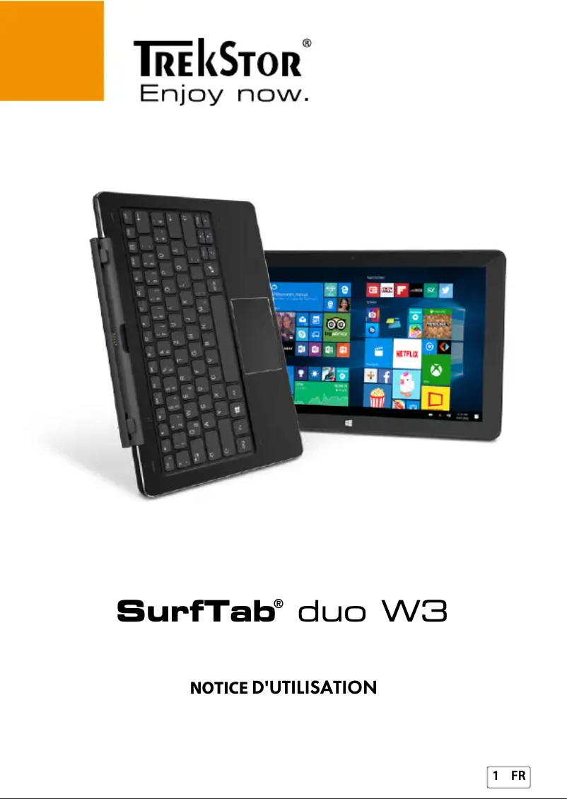 Page 1 of the manual User Manual TrekStor SurfTab Duo W3