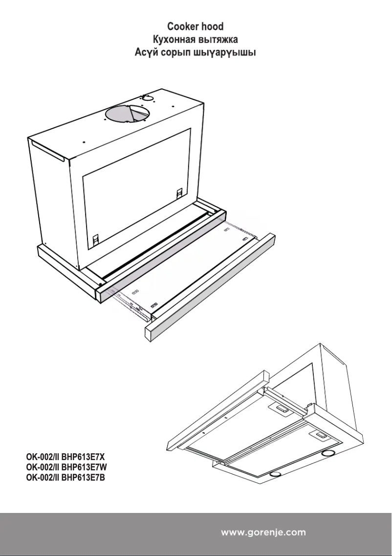 Page 1 de la notice Manuel utilisateur Gorenje BHP613E7X