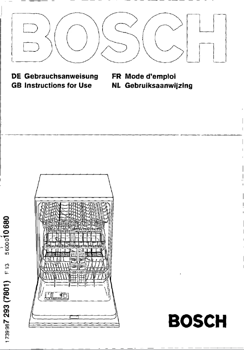 Page n°1 - Manuel utilisateur Bosch Office SGG3305EU