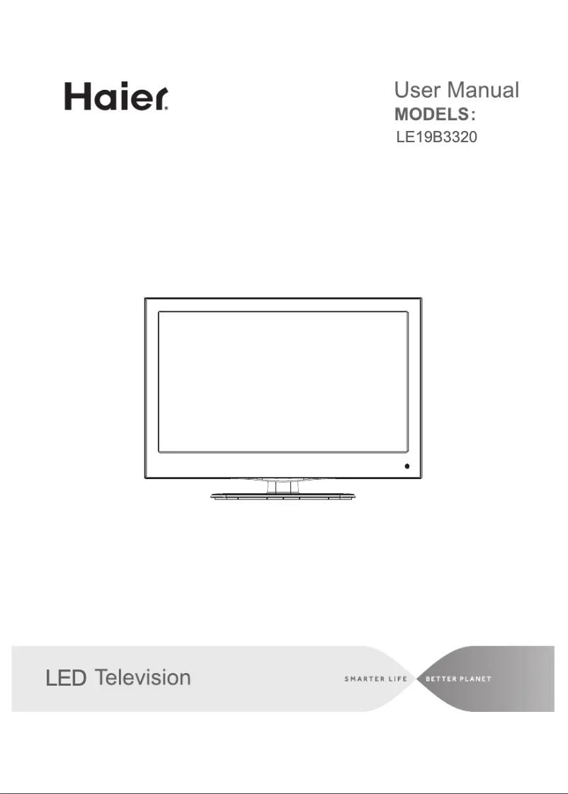 Image de la première page du manuel de l'appareil LE19B3320