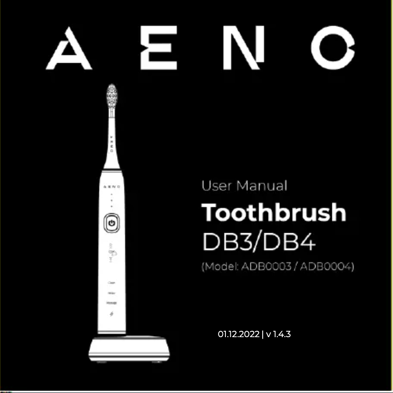 Page 1 de la notice Manuel utilisateur AENO DB3