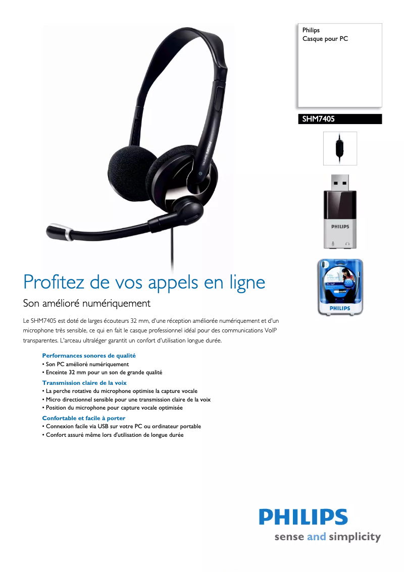 Image de la première page du manuel de l'appareil SHM7405