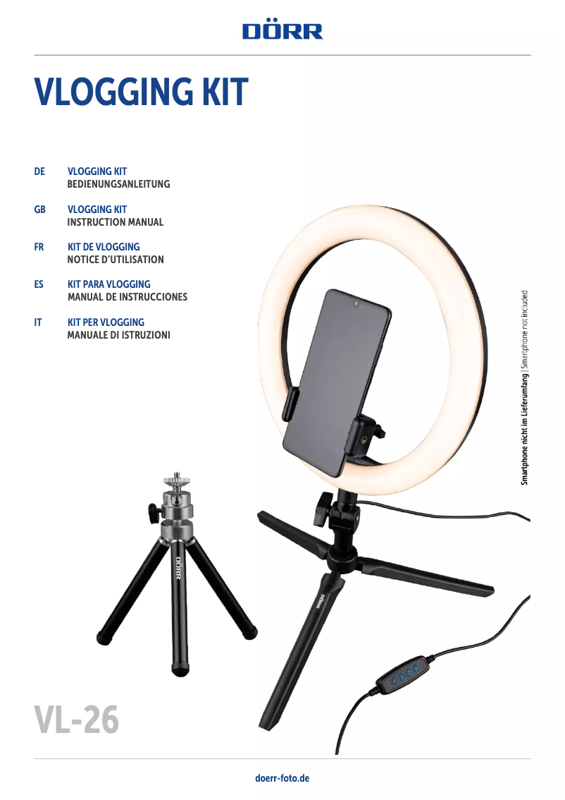 Page n°1 - Manuel utilisateur Dörr VL-26