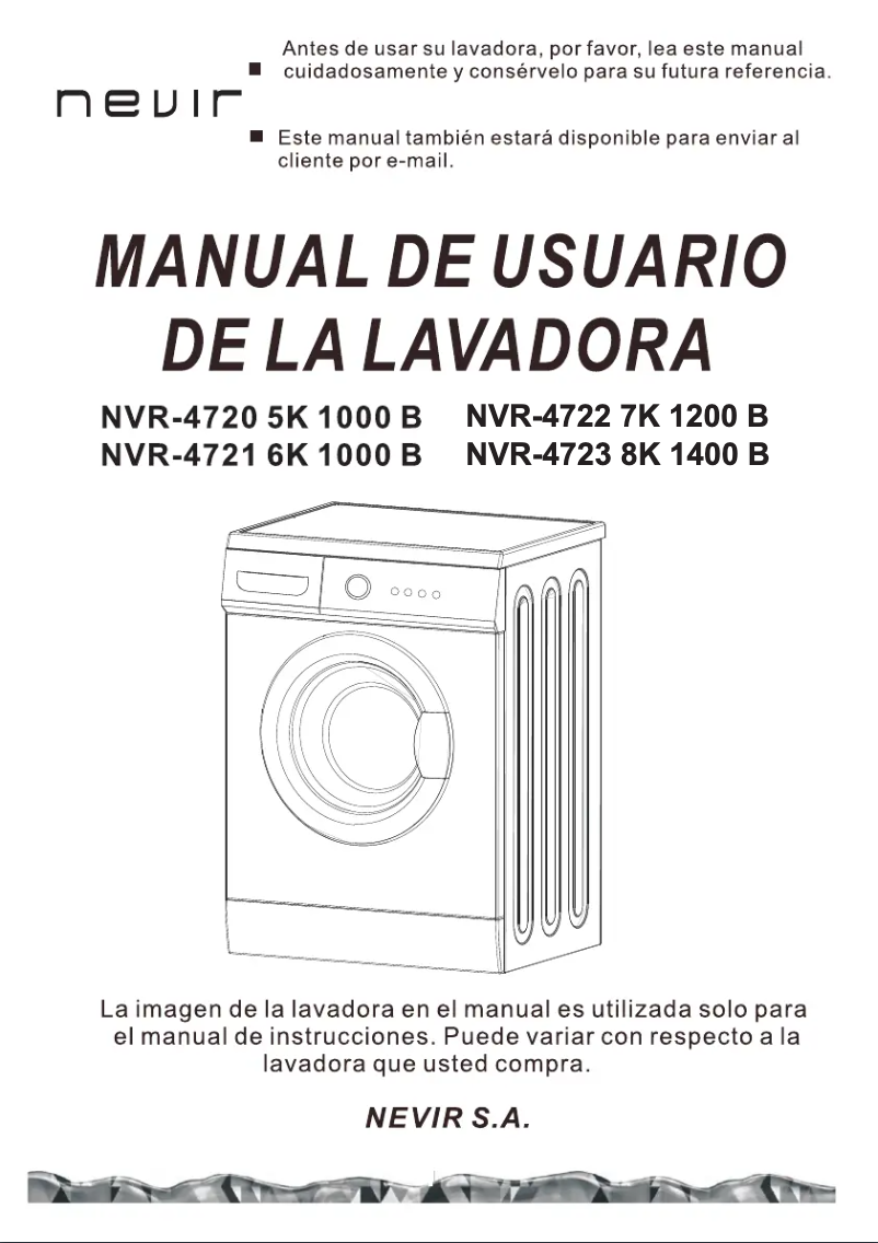 Page 1 de la notice Manuel utilisateur Nevir NVR-4723-8K 1400B