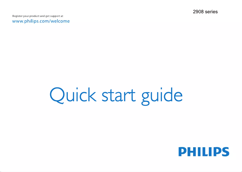 Page 1 of the manual Quick Start Guide Philips 22PFL2908H