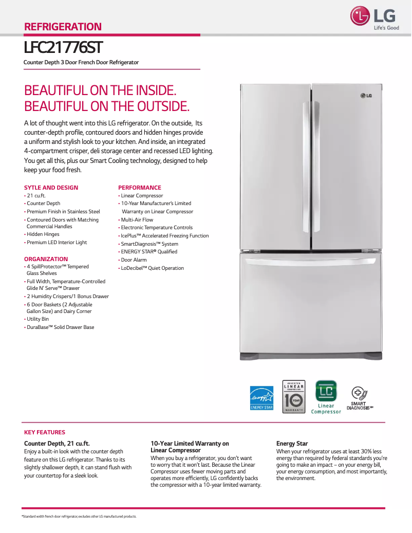 Image de la première page du manuel de l'appareil LFC21776