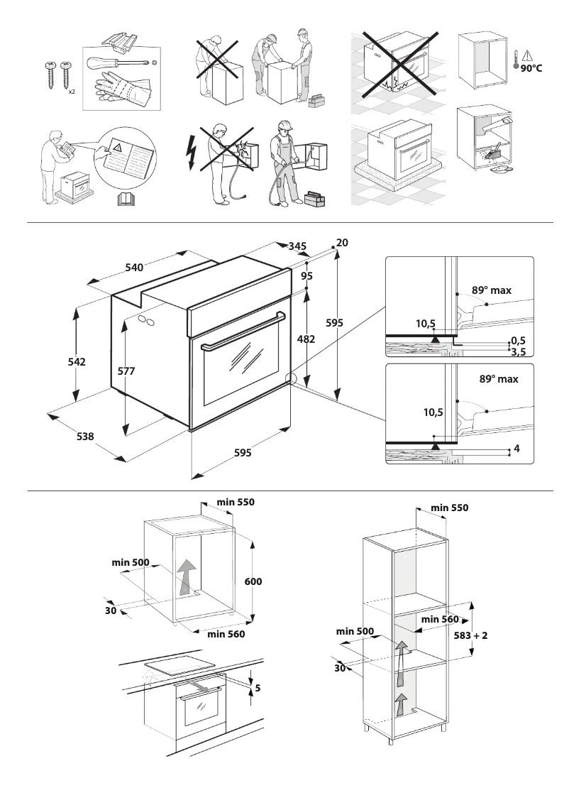 Page n°1 - Instructions de sécurité Bauknecht BIK7 CH8VS PT
