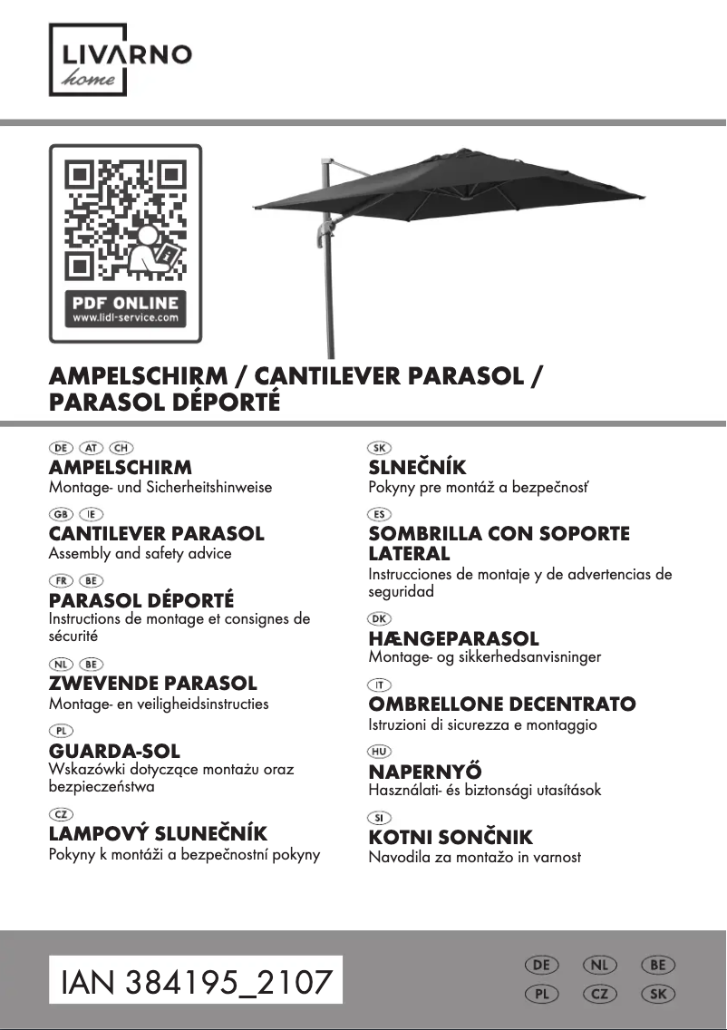 Image de la première page du manuel de l'appareil HG07006