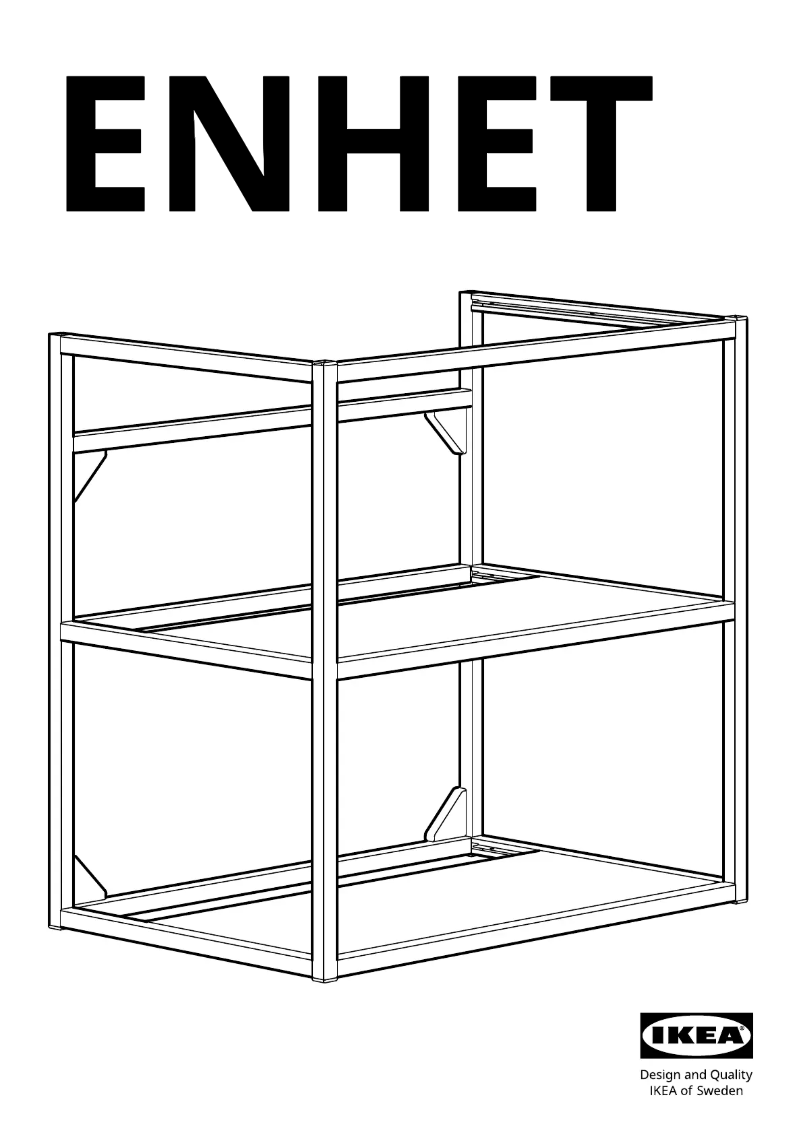 Page 1 de la notice Manuel utilisateur Ikea ENHET 204.816.25