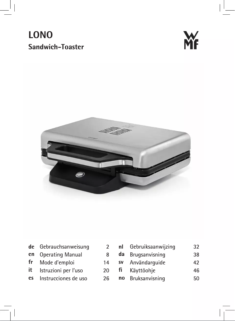 Page 1 de la notice Manuel utilisateur WMF Lono 04.1515.0011