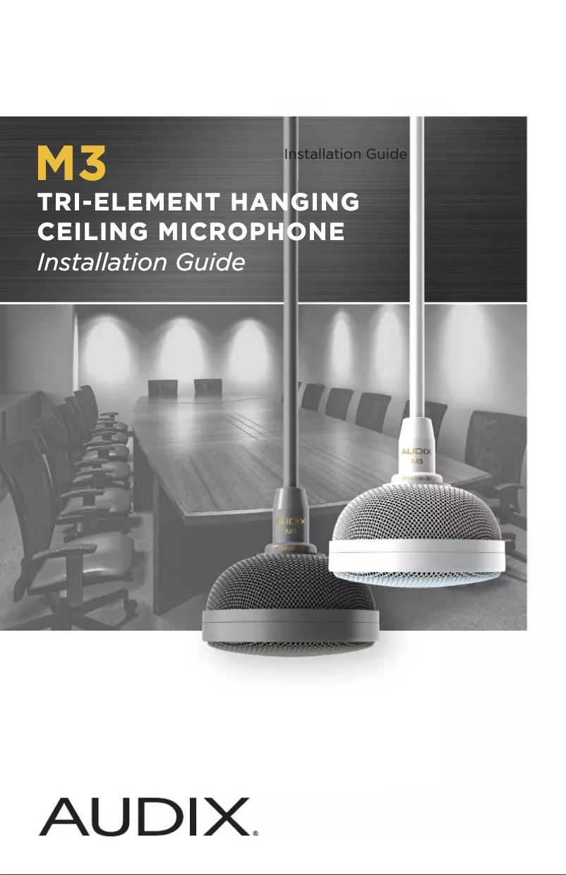 Page 1 de la notice Manuel utilisateur Audix M3