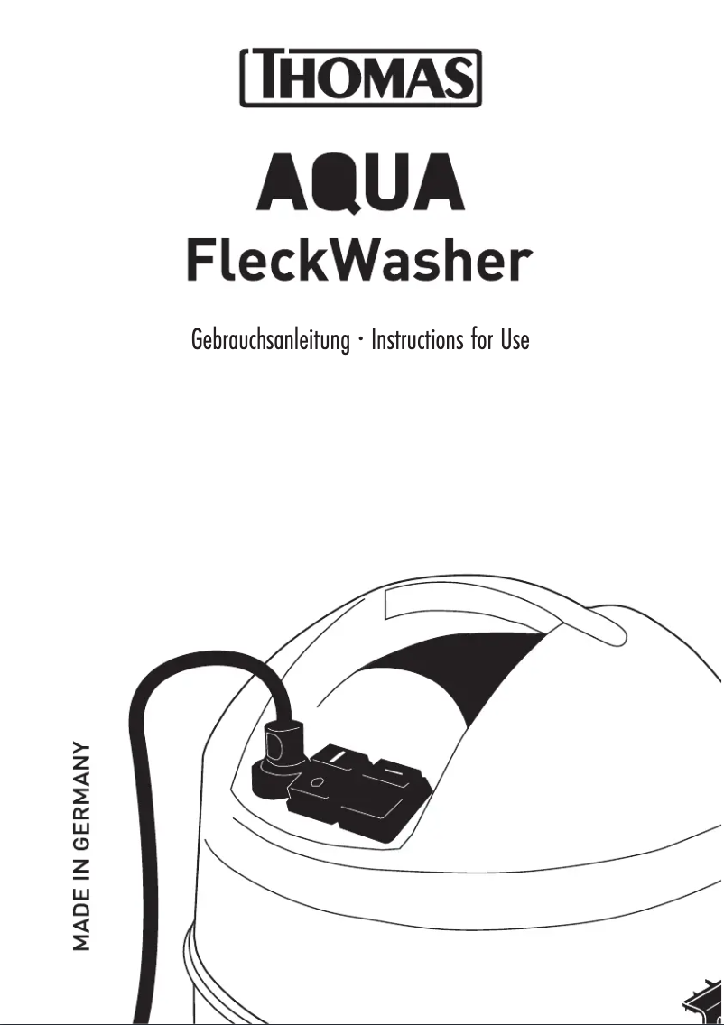 Page n°1 - Manuel utilisateur Thomas AQUA FleckWasher