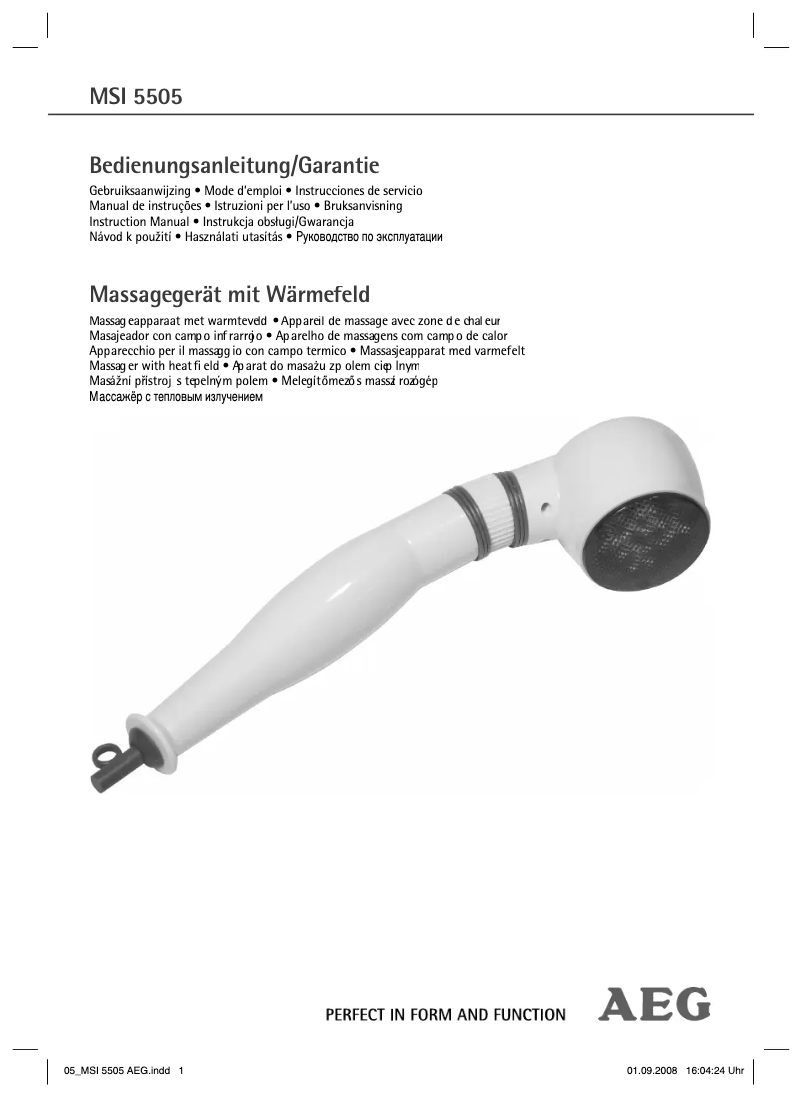 Imagen de la primera página del manual del dispositivo MSI 5505