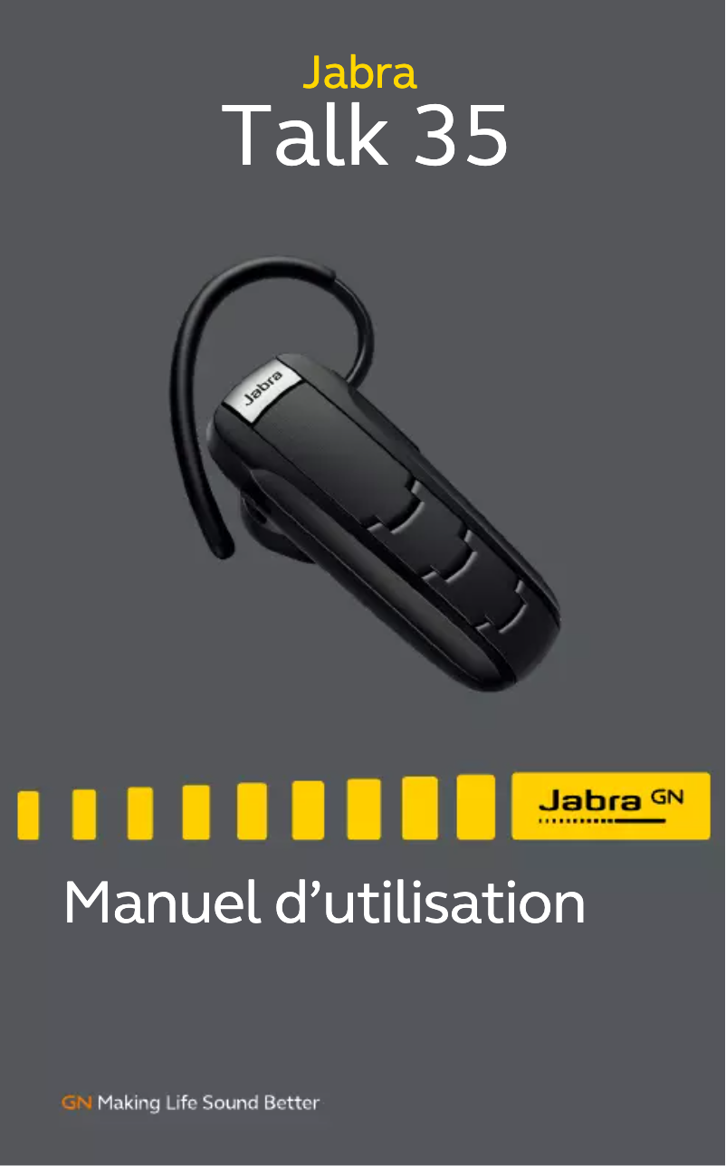 Page 1 de la notice Manuel utilisateur Jabra Talk 35