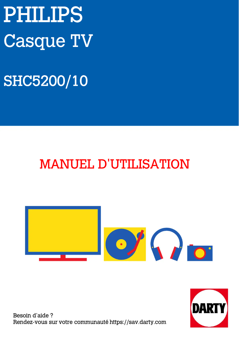 Image de la première page du manuel de l'appareil SHC5200