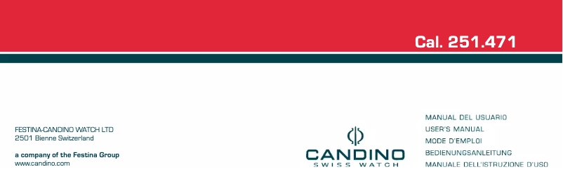 Page n°1 - Manuel utilisateur Candino C4384