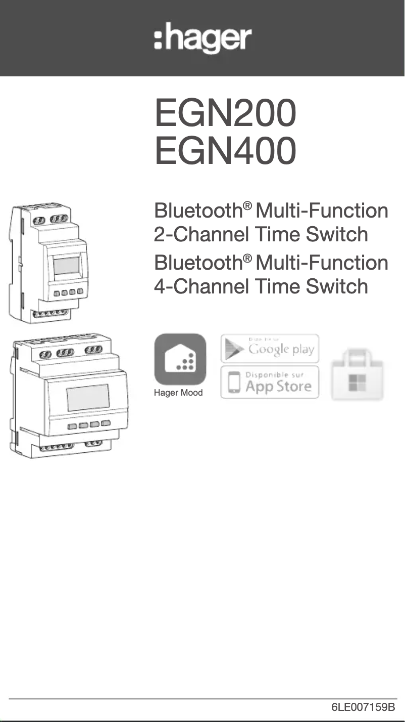 Page n°1 - Manuel utilisateur Hager EGN400