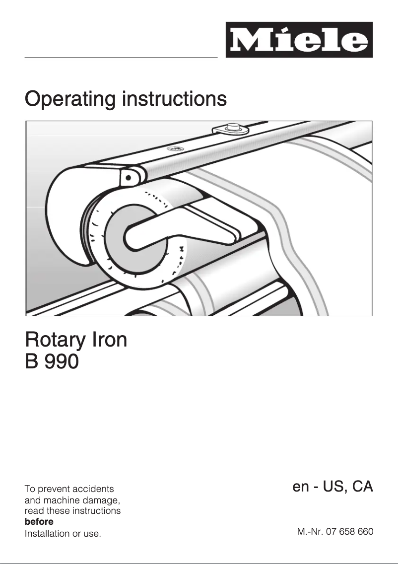 Página 1 del manual Manual de usuario Miele B990