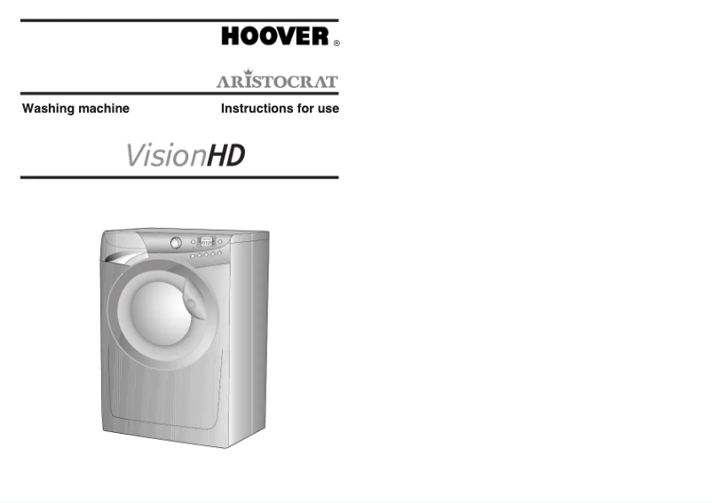 Page 1 de la notice Manuel utilisateur Hoover VHD 148A/1