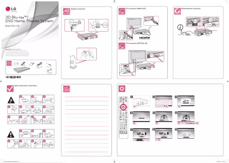 Image de la première page du manuel de l'appareil BH6731S
