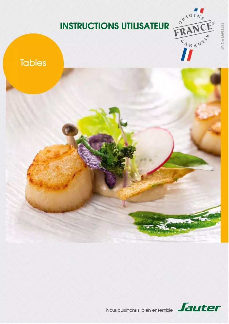 Page 1 de la notice Manuel utilisateur Sauter SPG9465B