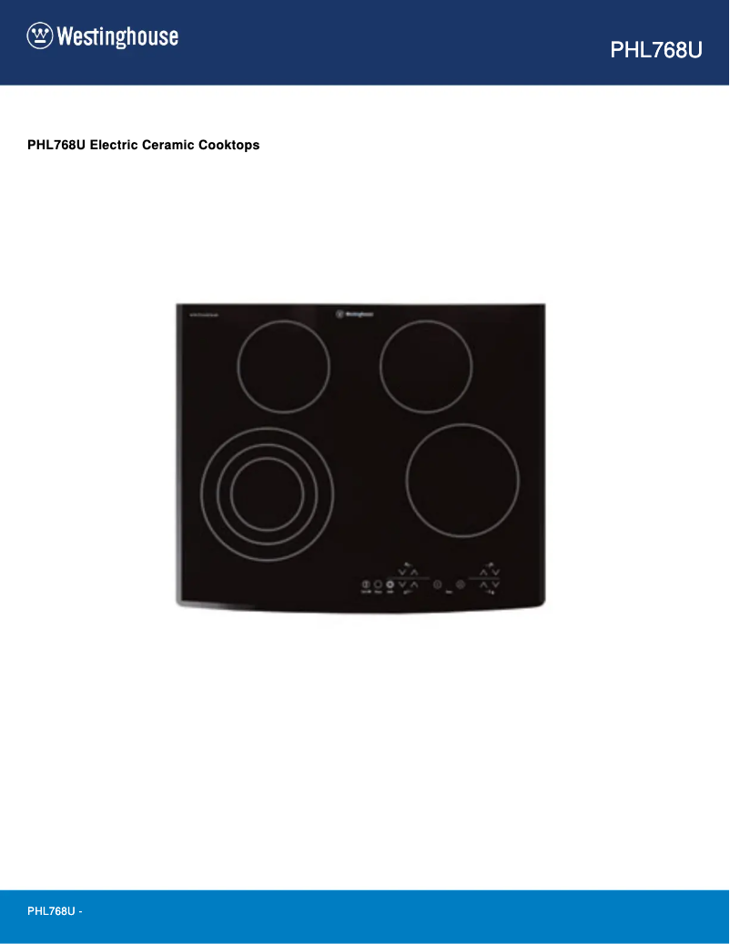 Image de la première page du manuel de l'appareil PHL768U