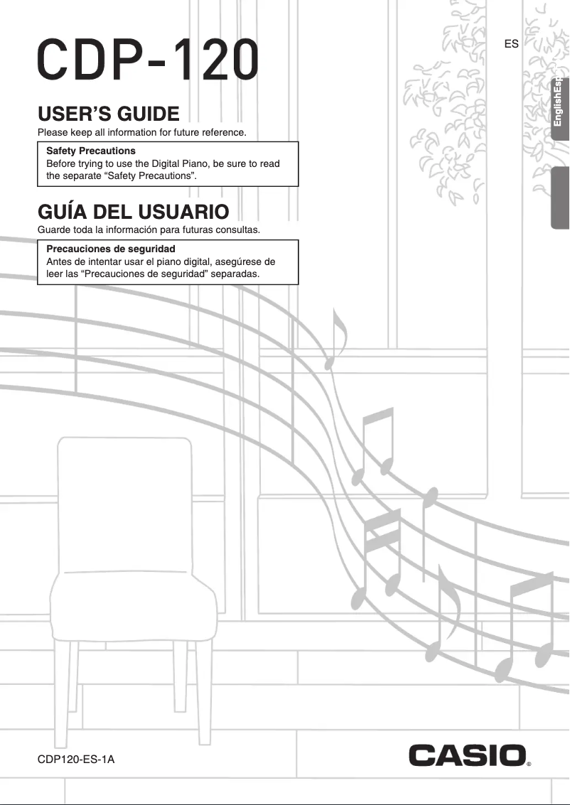 Image de la première page du manuel de l'appareil CDP-120