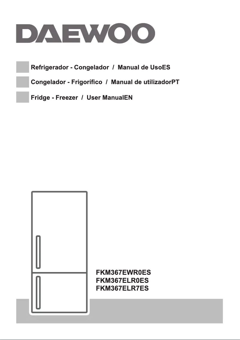 Page 1 de la notice Manuel utilisateur Daewoo FKM367ELR0ES-2