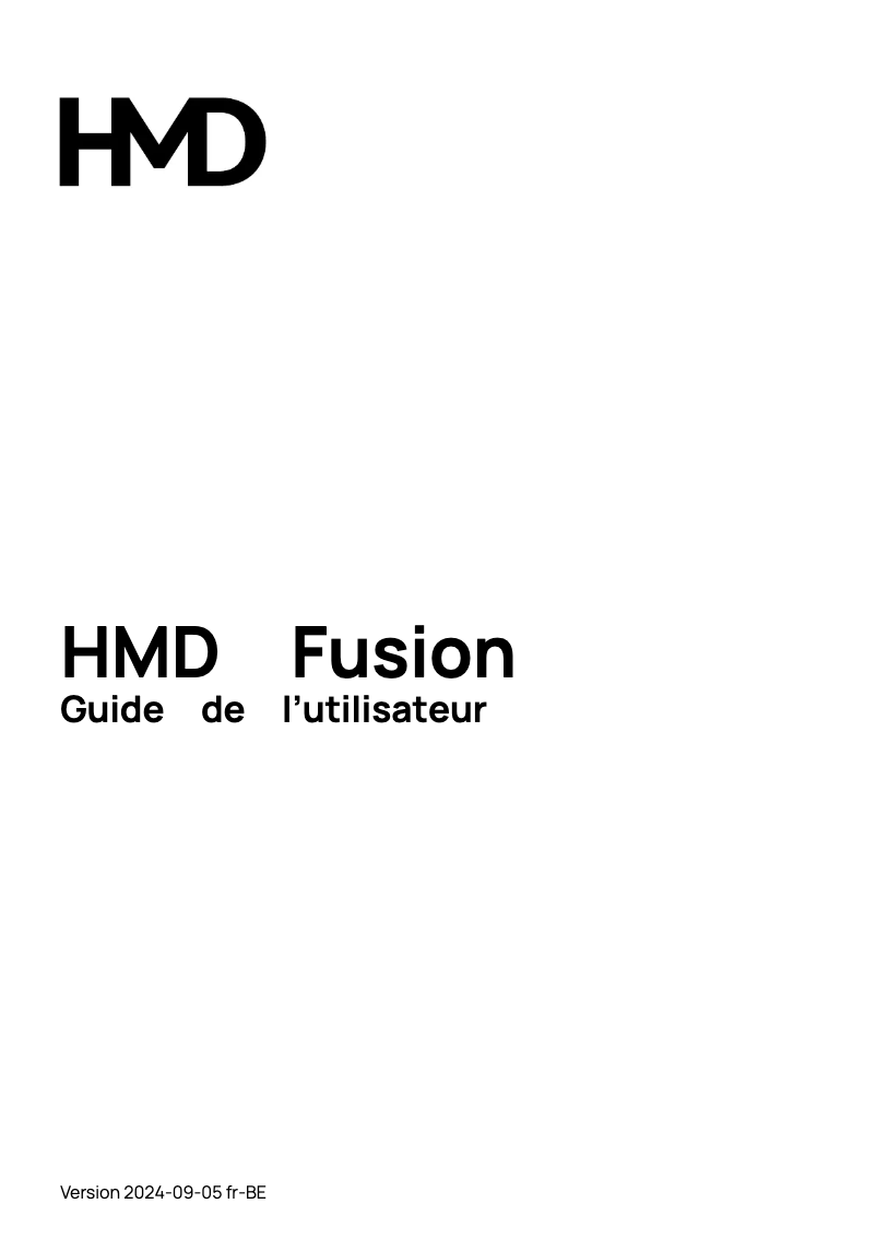 Page 1 de la notice Manuel utilisateur HMD Fusion