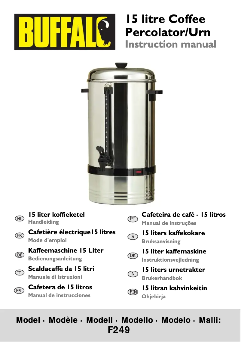 Page 1 de la notice Manuel utilisateur Buffalo F249