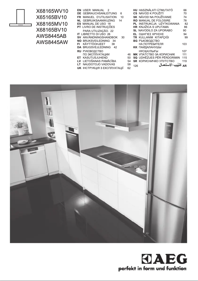 Page n°1 - Manuel utilisateur AEG X68165BV10